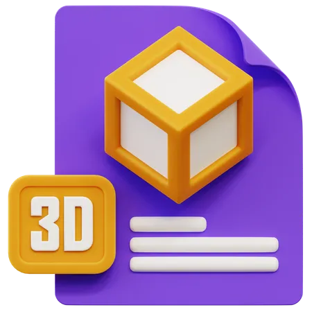 Arquivo 3D  3D Icon