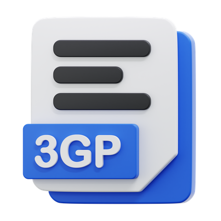 Arquivo 3gp  3D Icon