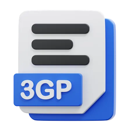 Arquivo 3gp  3D Icon