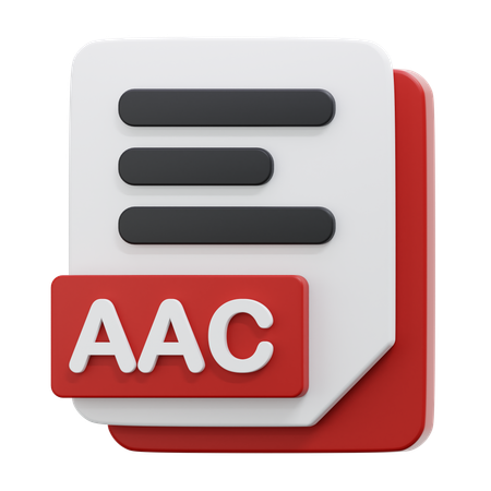 Arquivo aac  3D Icon