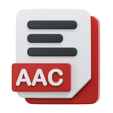 Arquivo aac  3D Icon