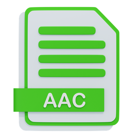 Arquivo aac  3D Icon