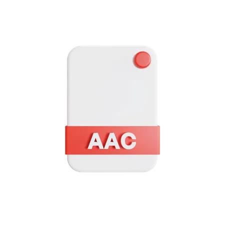 Arquivo aac  3D Icon