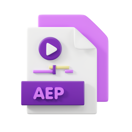 Arquivo aep  3D Icon