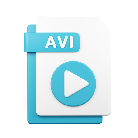 Arquivo avi  3D Icon