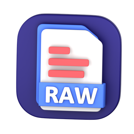 Arquivo RAW  3D Icon