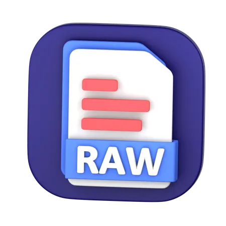 Arquivo RAW  3D Icon