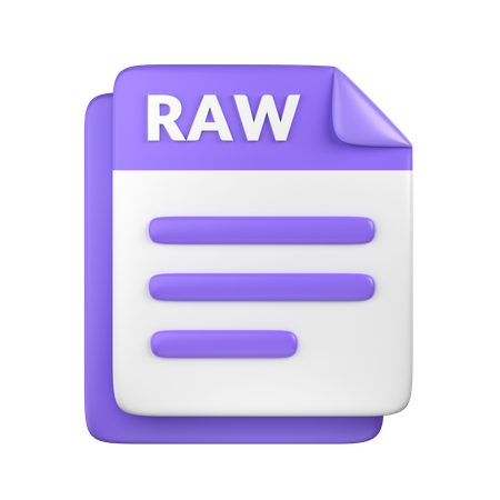 Arquivo RAW  3D Icon