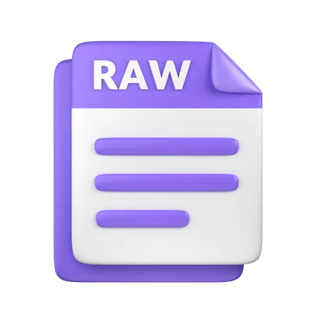 Arquivo RAW  3D Icon