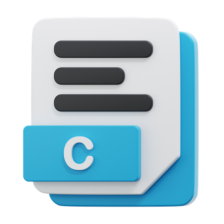 Arquivo c  3D Icon