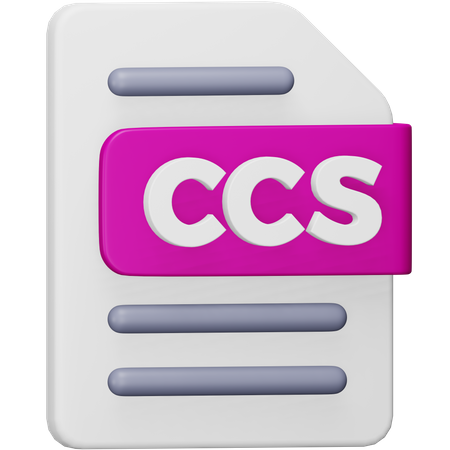 Arquivo ccs  3D Icon