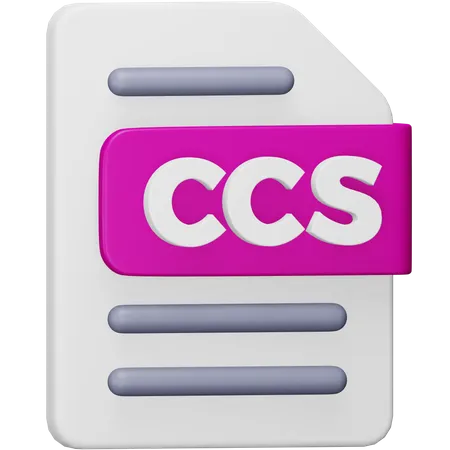 Arquivo ccs  3D Icon