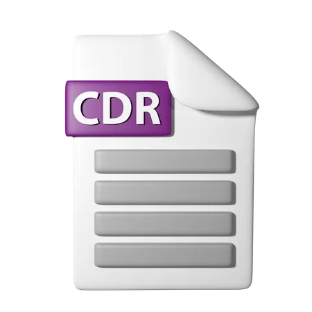 Arquivo cdr  3D Icon