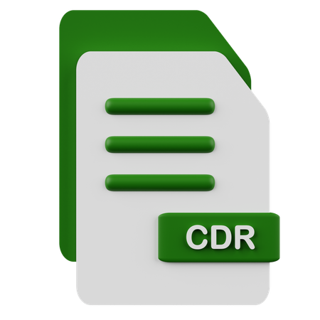 Arquivo cdr  3D Icon