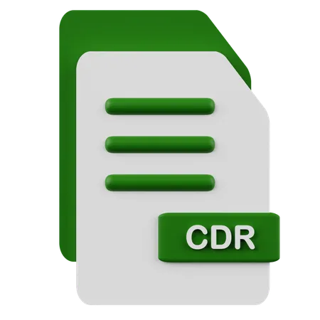 Arquivo cdr  3D Icon