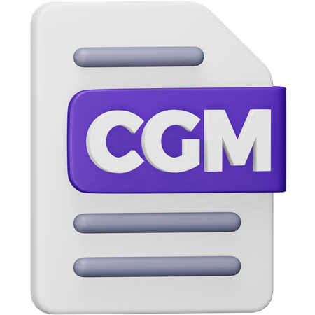 Arquivo cgm  3D Icon