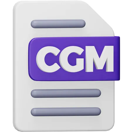 Arquivo cgm  3D Icon