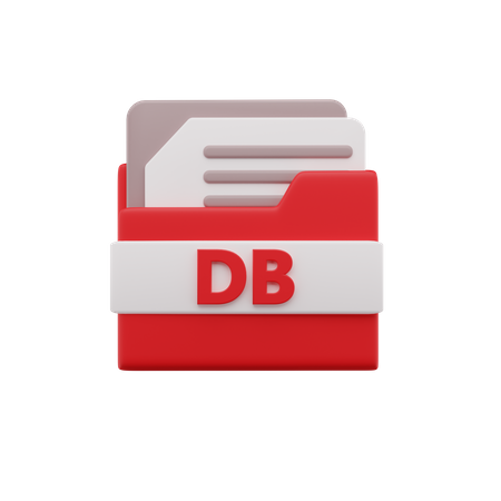 Arquivo banco de dados  3D Icon