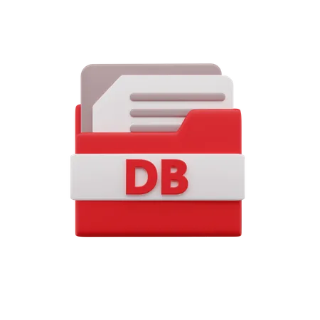 Arquivo banco de dados  3D Icon