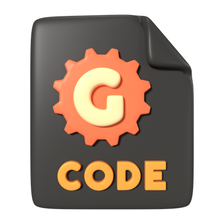 Arquivo de código g  3D Icon