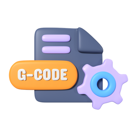 Arquivo de código g  3D Icon