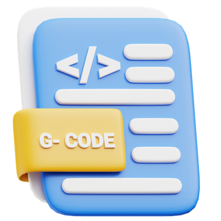 Arquivo de código g  3D Icon