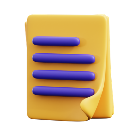 Arquivo de documento  3D Icon