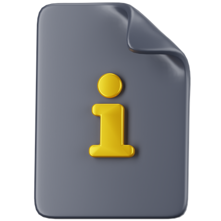 Arquivo de informações  3D Icon