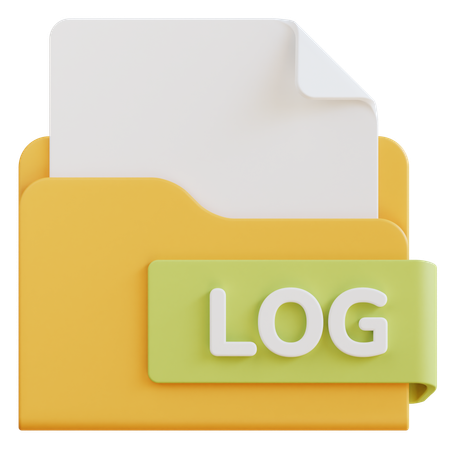 Arquivo de log  3D Icon