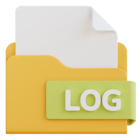 Arquivo de log  3D Icon