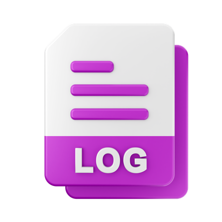 Arquivo de log  3D Icon