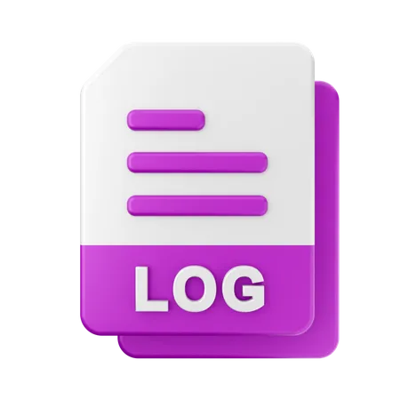 Arquivo de log  3D Icon