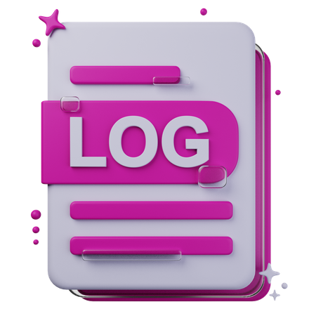 Arquivo de log  3D Icon