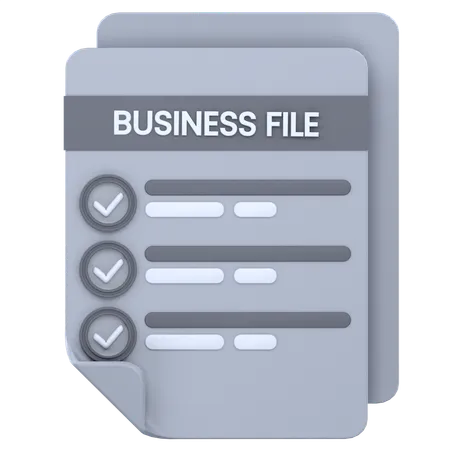 Arquivo de negócios  3D Icon