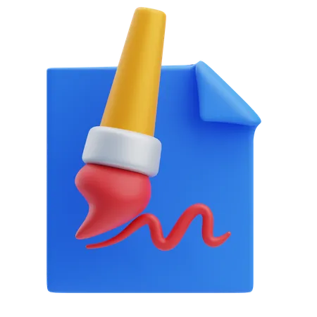 Arquivo de pintura  3D Icon