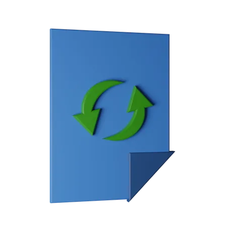 Reciclar arquivo  3D Icon