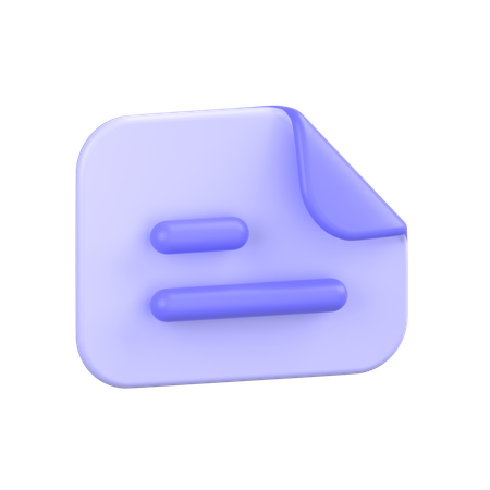 Arquivo de texto paisagem  3D Icon