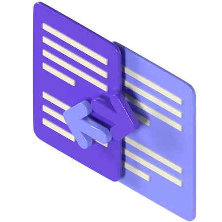 Transferir arquivo  3D Icon