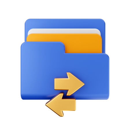 Transferir arquivo  3D Icon