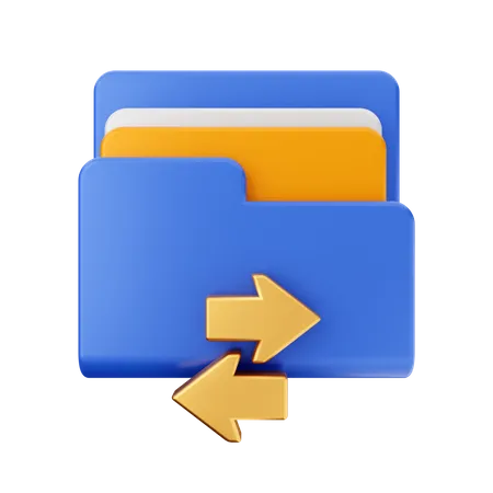 Transferir arquivo  3D Icon