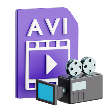 Arquivo de vídeo  3D Icon