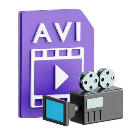 Arquivo de vídeo  3D Icon