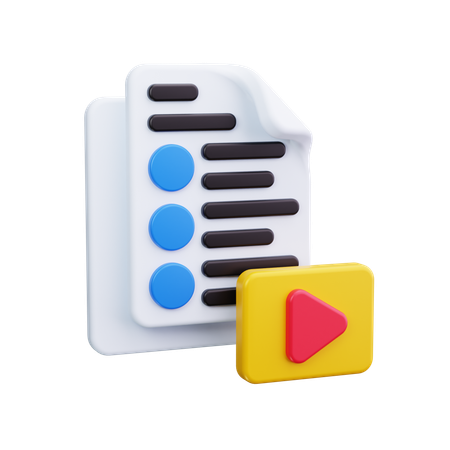 Arquivo de vídeo  3D Icon