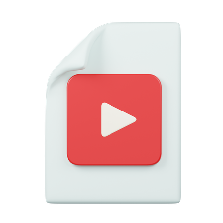 Arquivo de vídeo  3D Icon