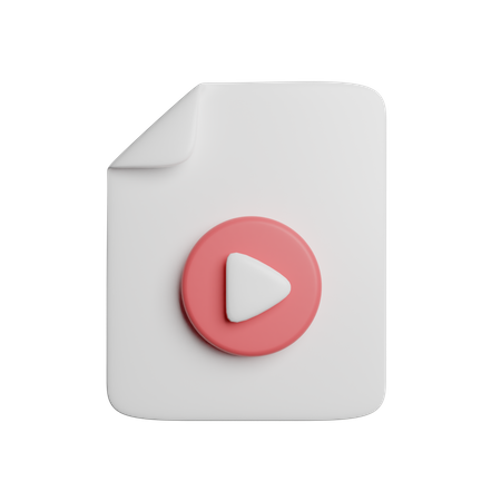 Arquivo de vídeo  3D Icon