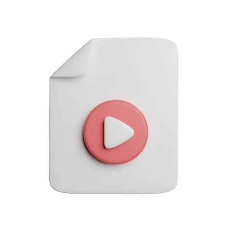 Arquivo de vídeo  3D Icon