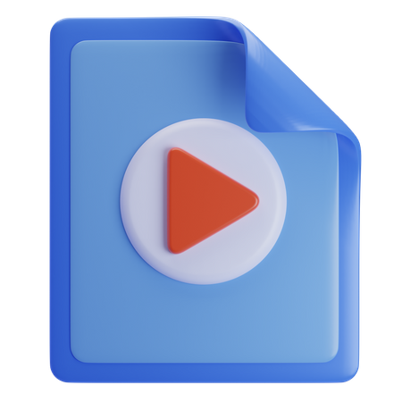 Arquivo de vídeo  3D Icon