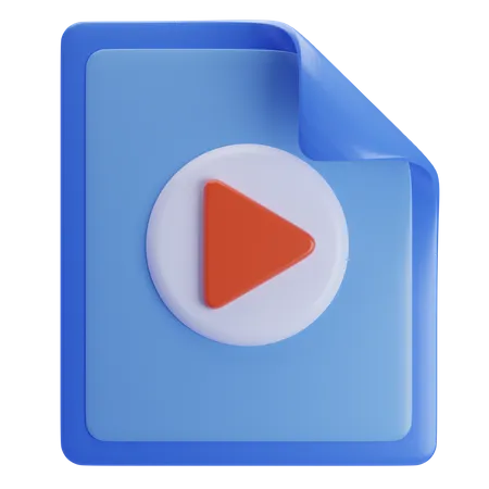 Arquivo de vídeo  3D Icon