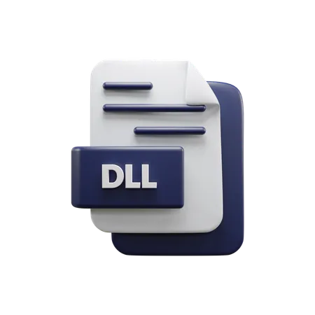 Arquivo dll  3D Icon