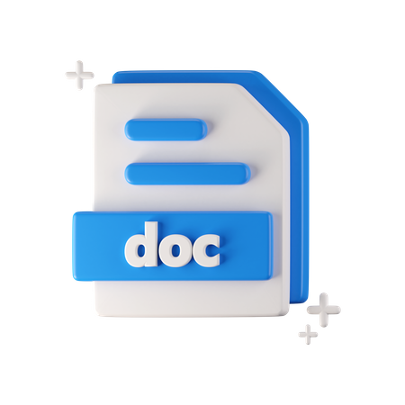 Arquivo doc  3D Icon